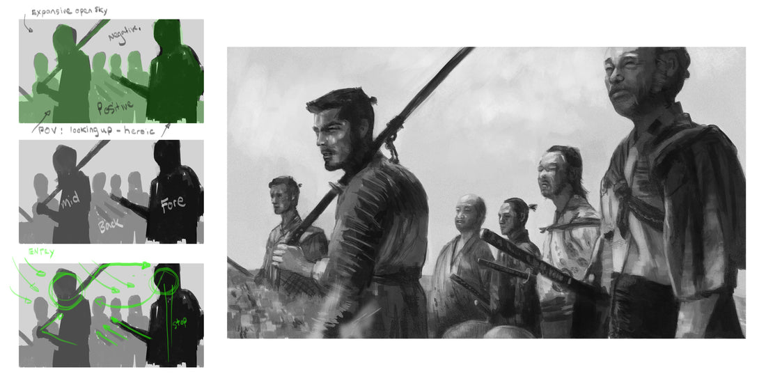 Master study: Akira Kurosawa's use of composition in 'Seven Samurai'