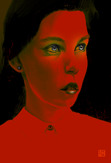 Seeing red painting by ciro correia