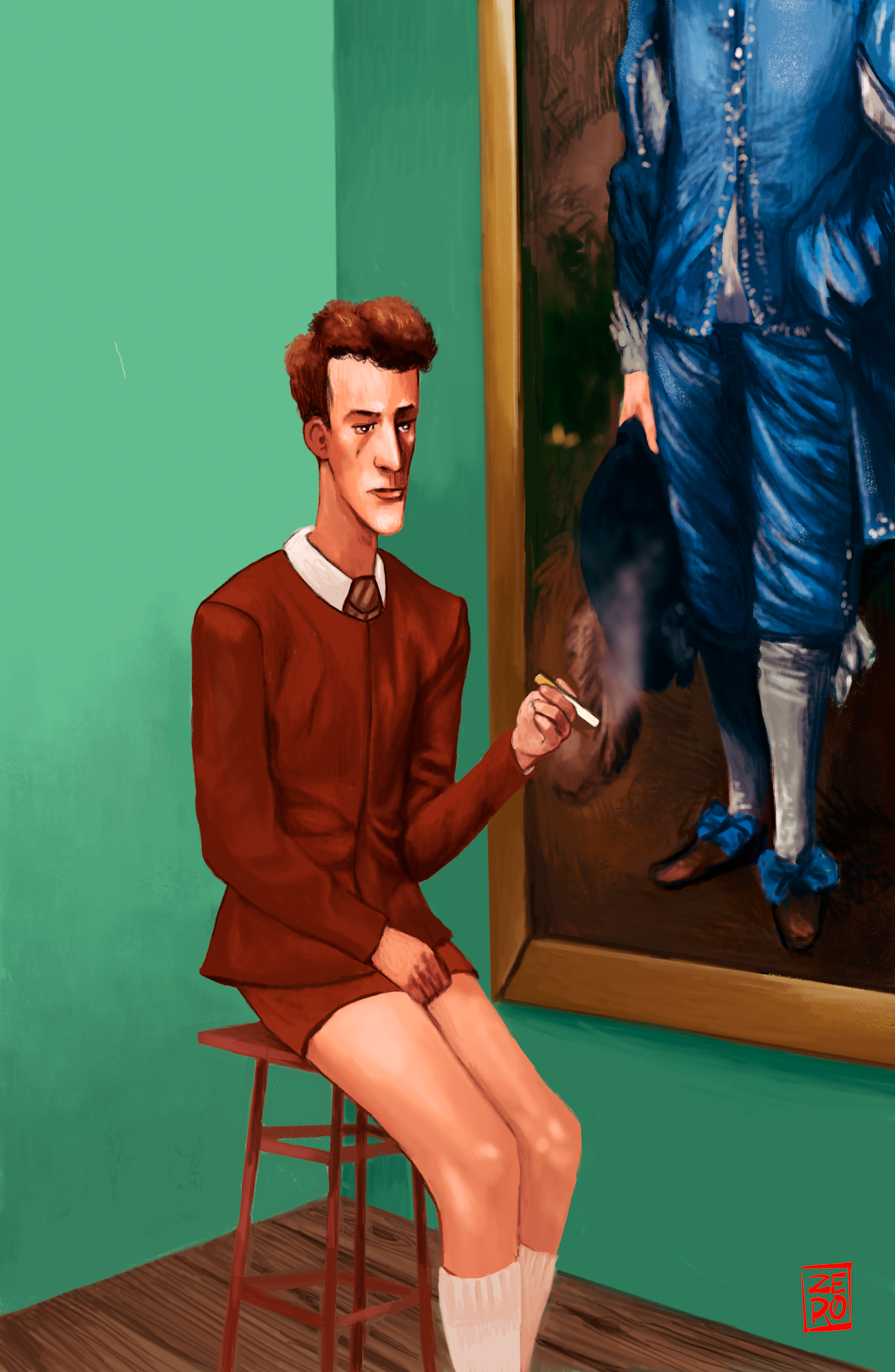 Brown Boy Meets Blue