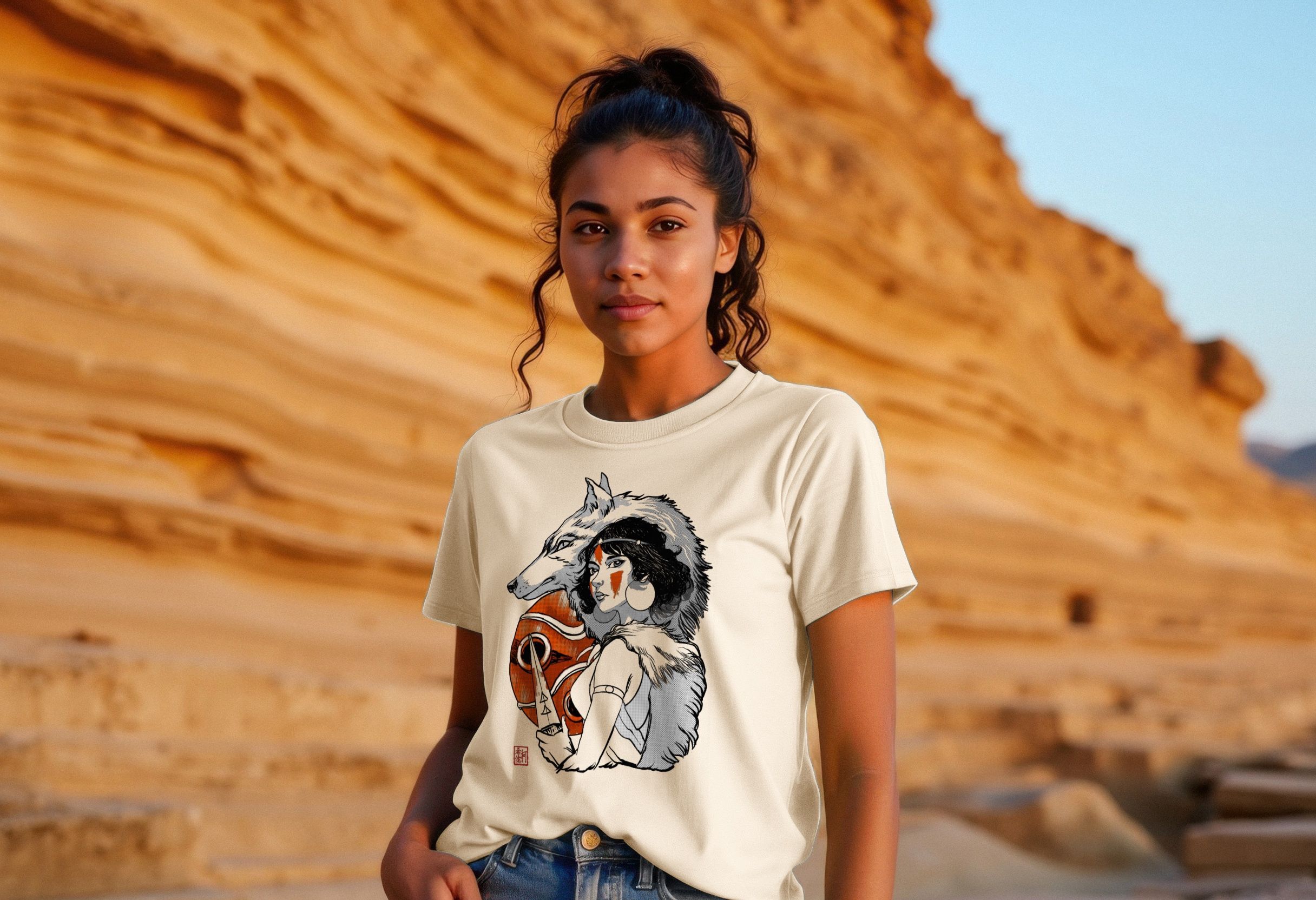 A Journey into Princess Mononoke — Ghibli, Myth, and My Art Tribute