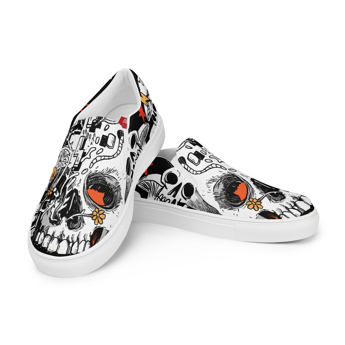 mockup of the Skullboom shoe designs