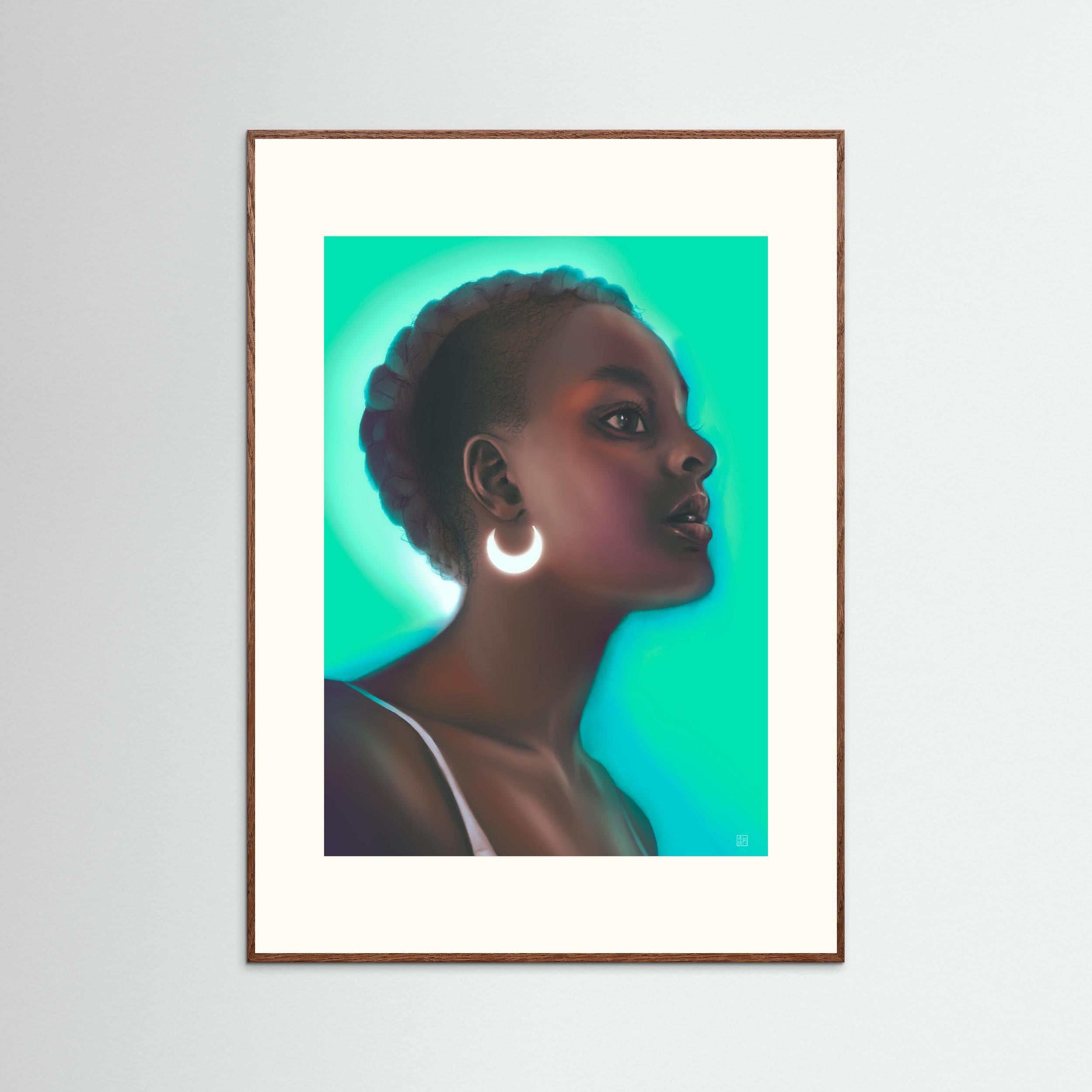 The Moon - Framed Fine Art Print