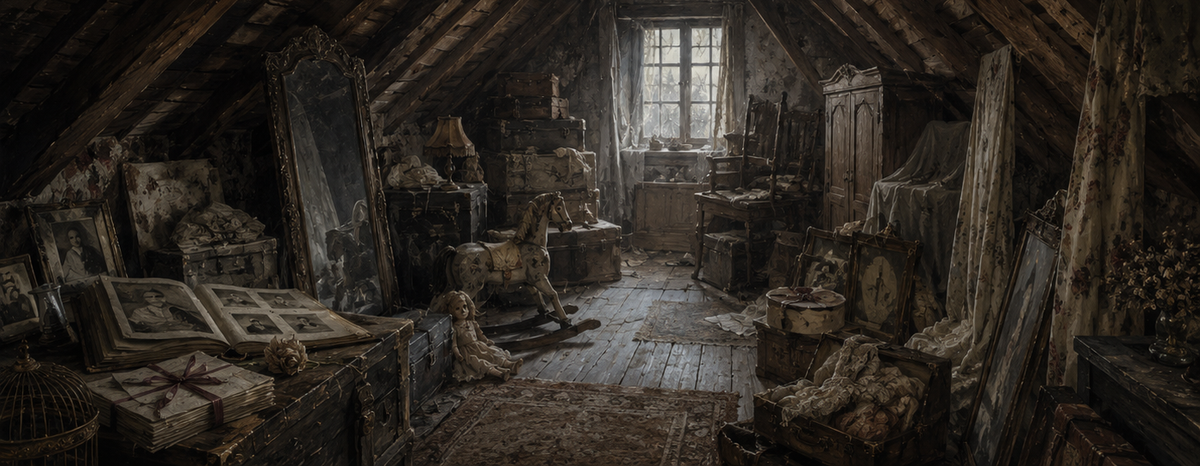 The attic of the grey house