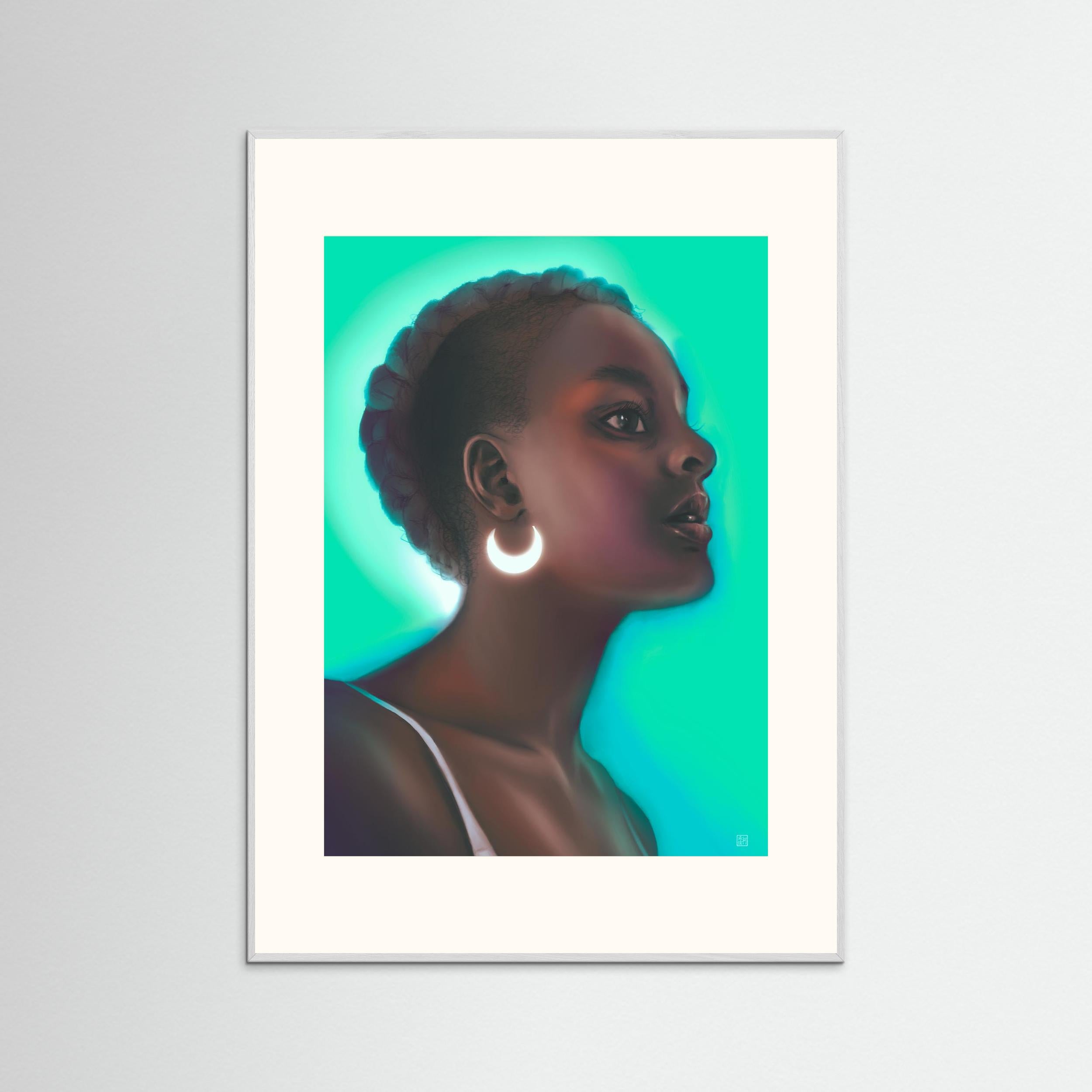 The Moon - Framed Fine Art Print