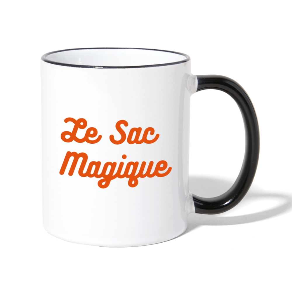 Le Sac Magique Contrasting Mug - white/black