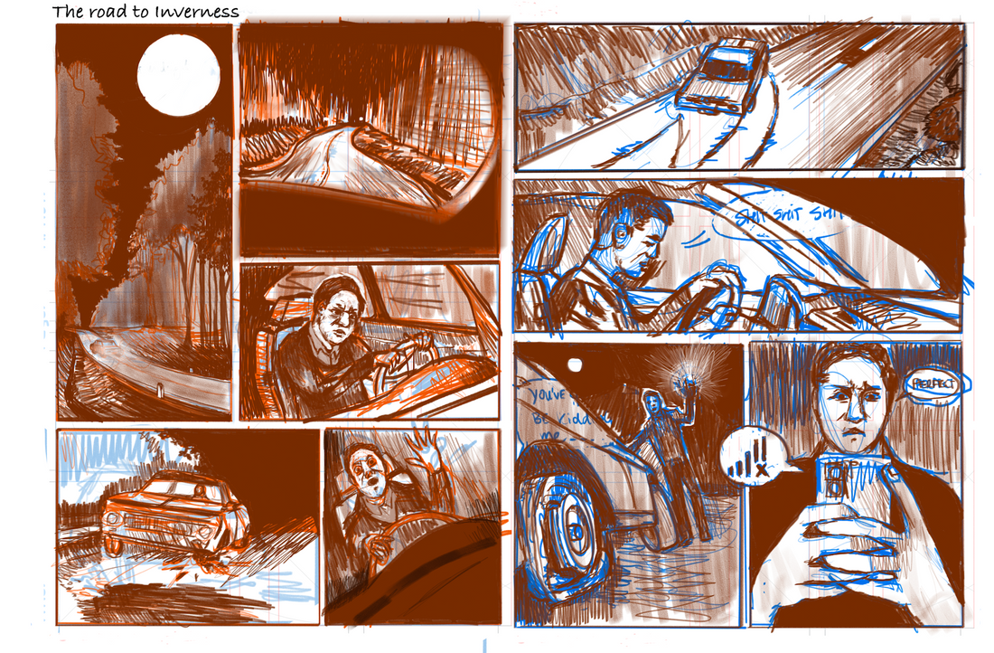 First 2 pages of bloodbath, my new horror graphic novel