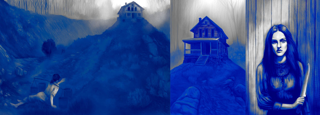 Triptych of 3 illustrations from new book by Ciro 