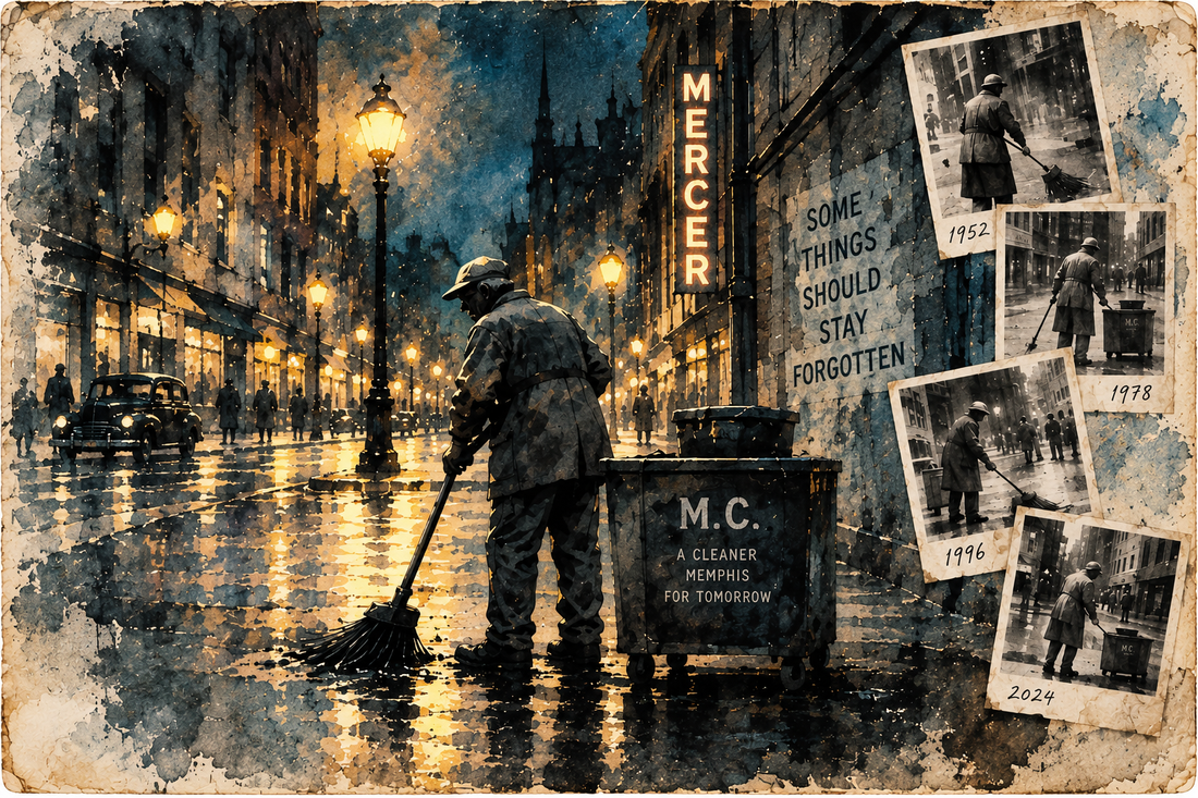 Archive 01 — The man who sweeps Mercer street