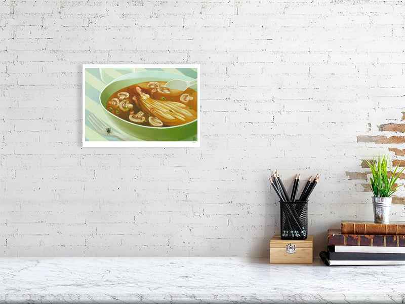 Print only version of Ophelia on wall
