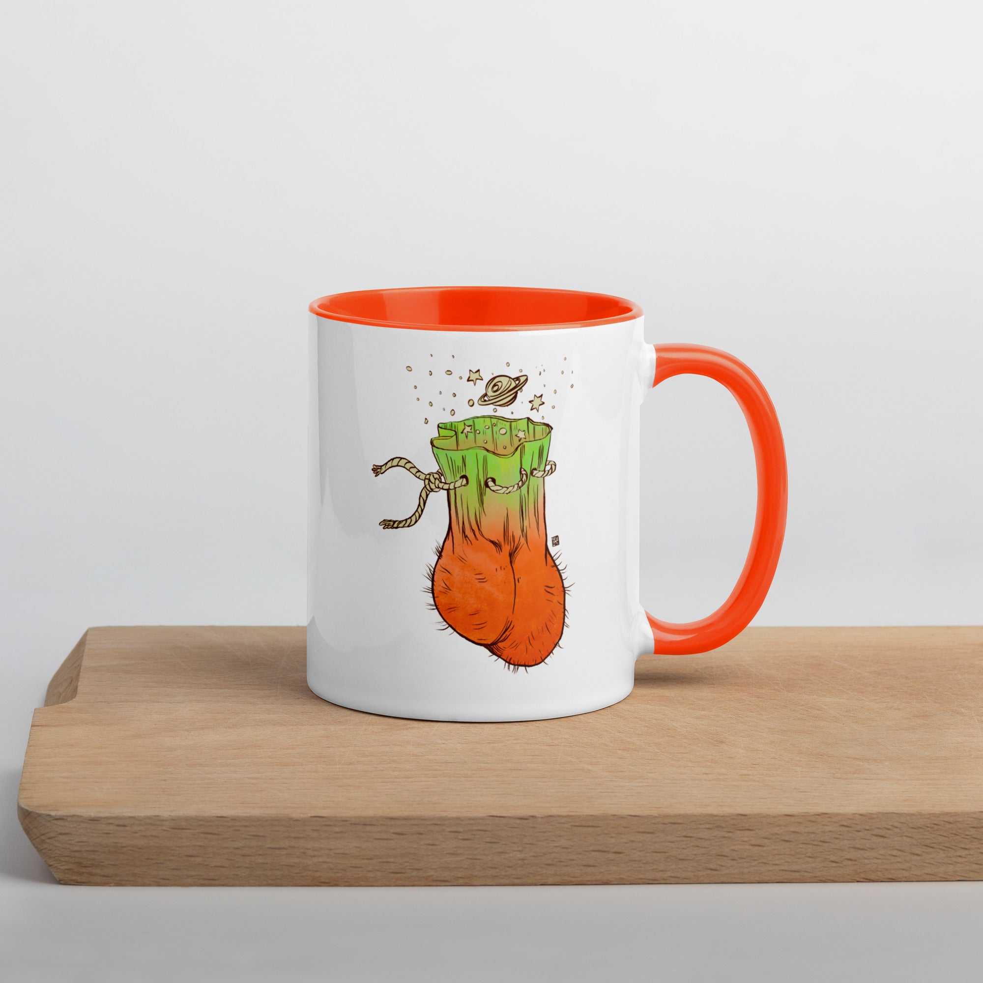 Artist merch: Postcards, stickers,  'kitsch' mugs...