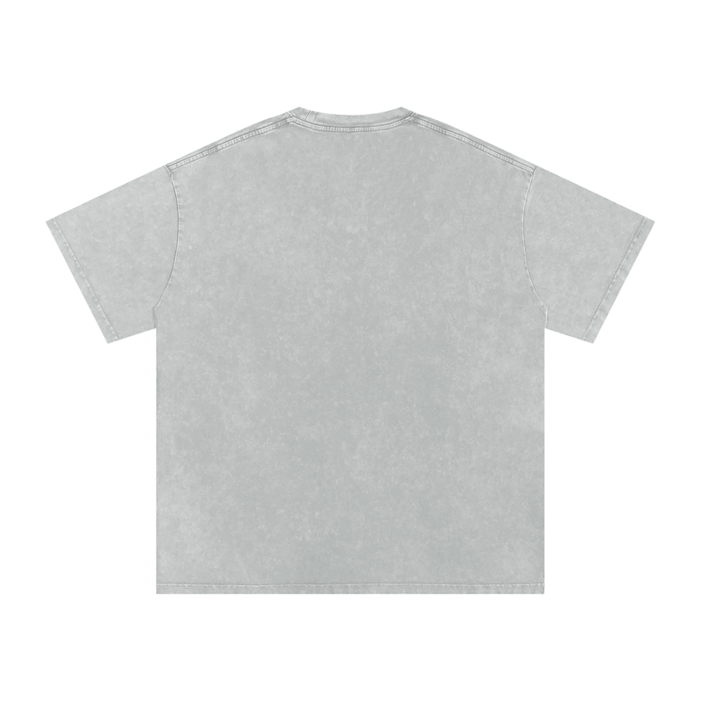 8-bit inferno — Snow Washed Oversized Cotton T-Shirt