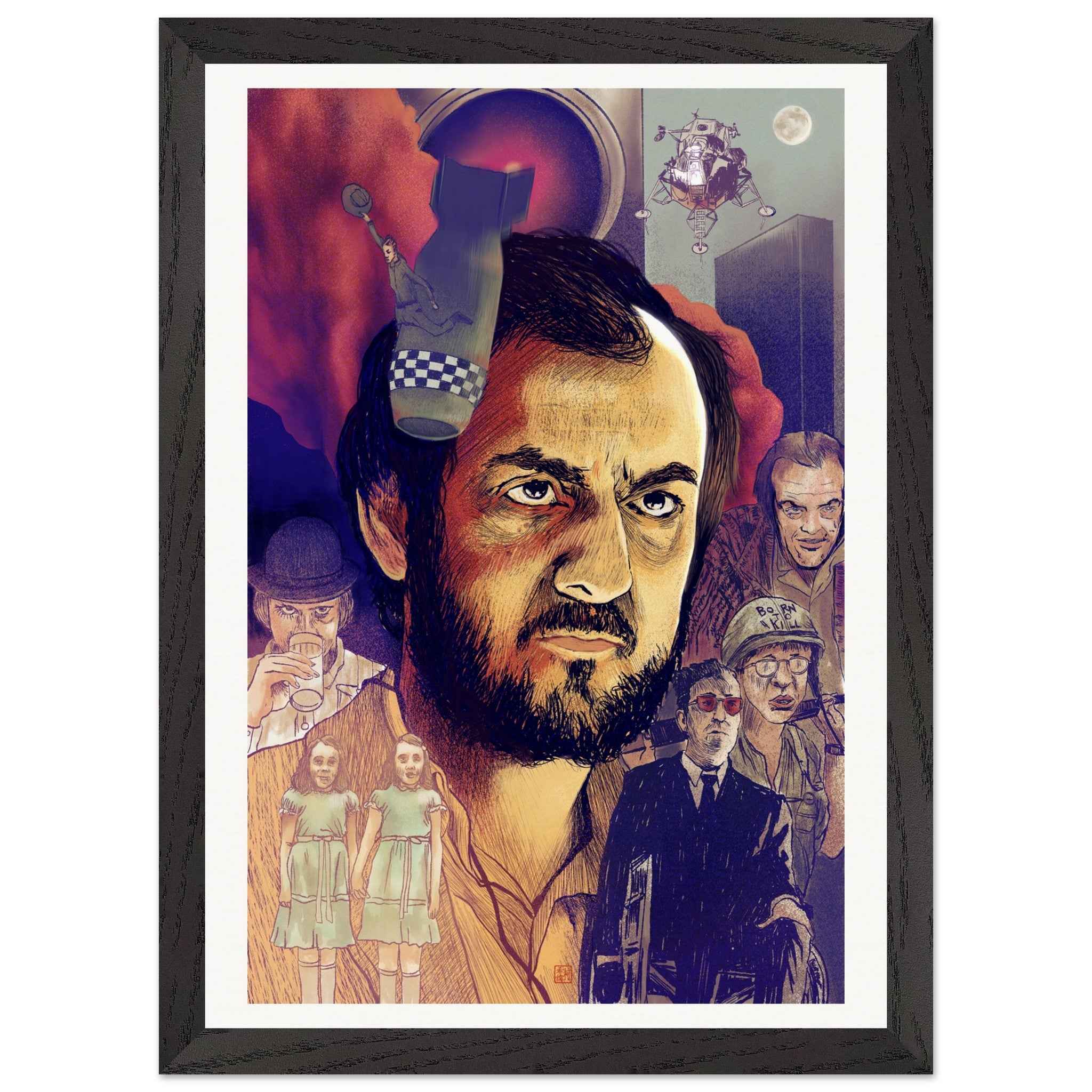 Kubrick - A3 Premium Wooden Framed Poster With Museum-Quality Matte Paper