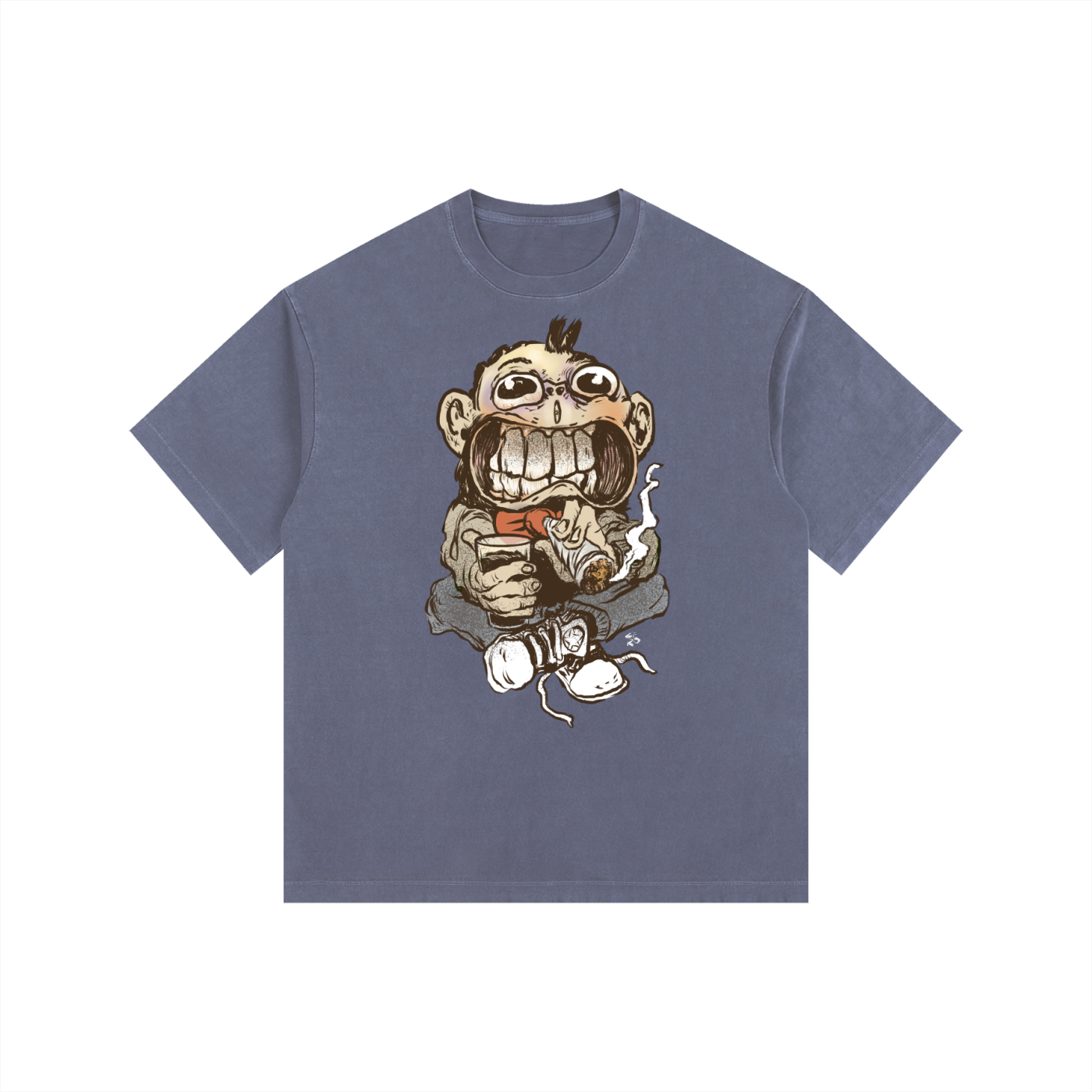 Cheech - Vintage Washed Oversized Cotton T-Shirt