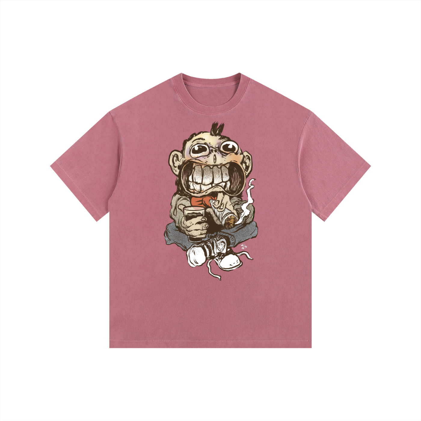 Cheech - Vintage Washed Oversized Cotton T-Shirt