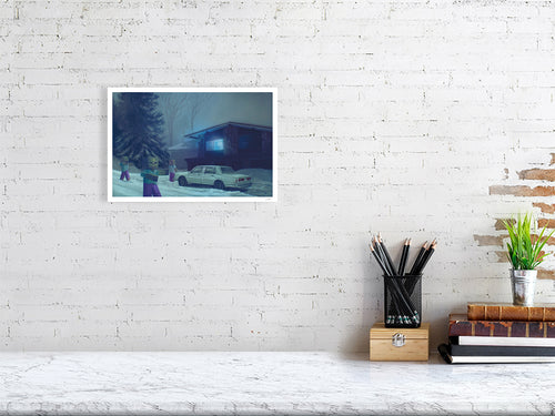 Size approximation example of the print - mock up