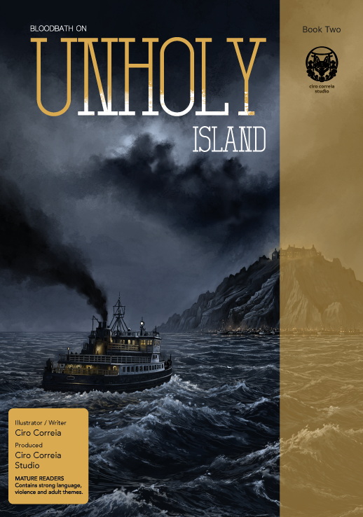 The cover of Issue 1 of Unholy Island