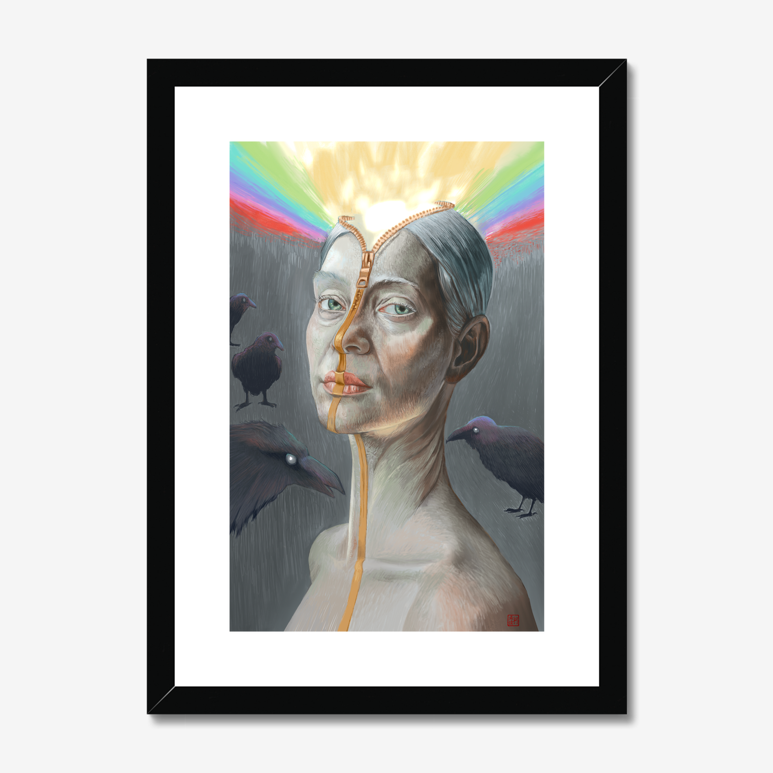 Classic Frame, 2.0mm Mount, Float Glass Glaze, HGE, Hahnemühle German Etching, 310gsm, 29.7x42cm / 11.7x16.5" (A3)