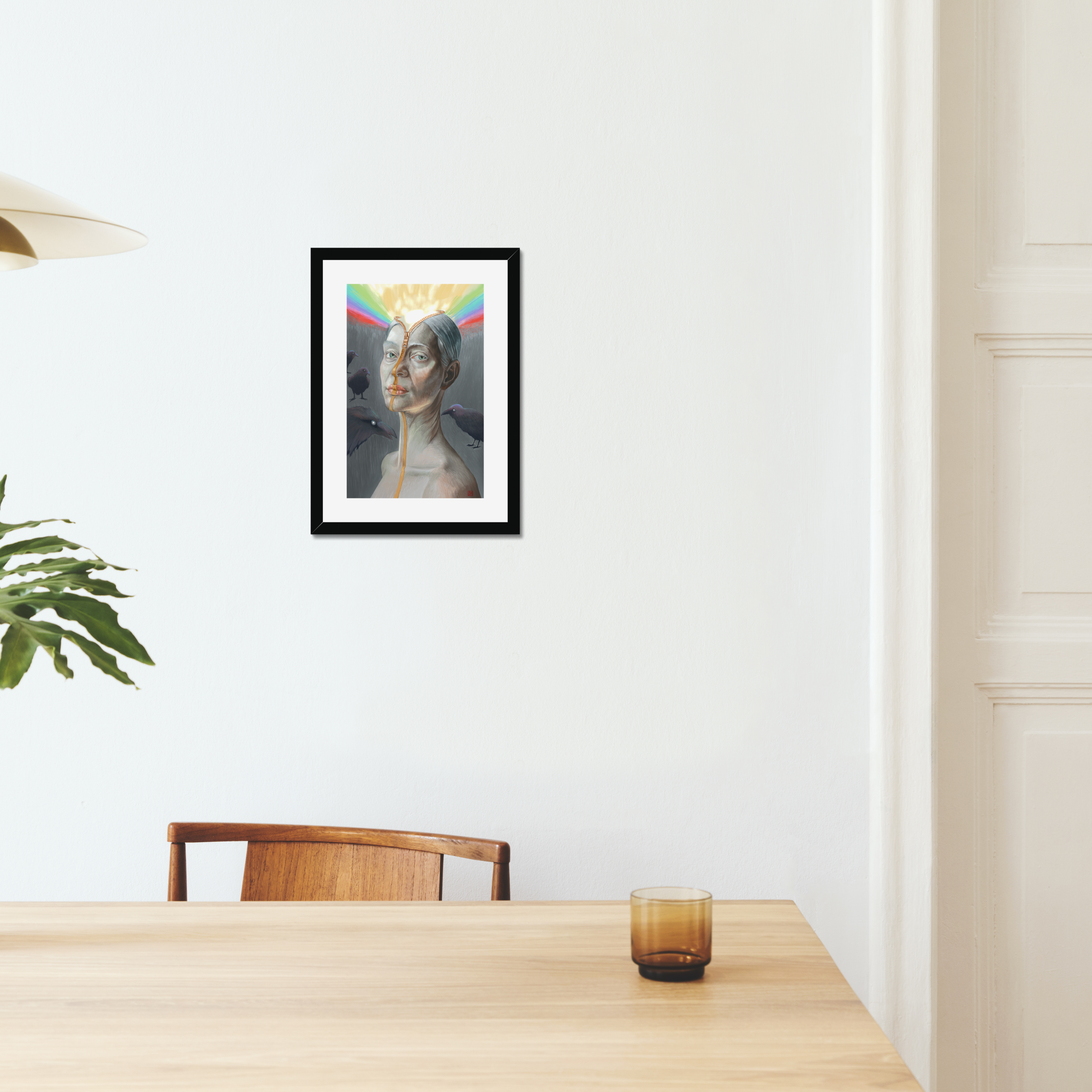 Light Queen Serena - Classic Frame, 2.0mm Mount, Float Glass Glaze, HGE, Hahnemühle German Etching, 310gsm, 29.7x42cm / 11.7x16.5" (A3)
