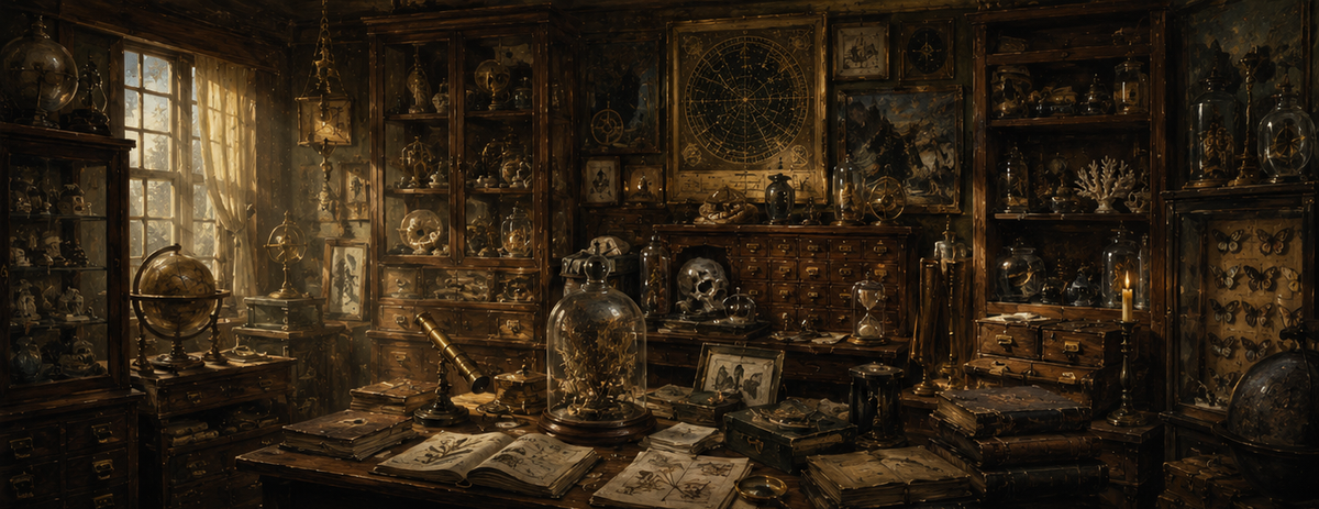 An esoteric cabinet of curious things.