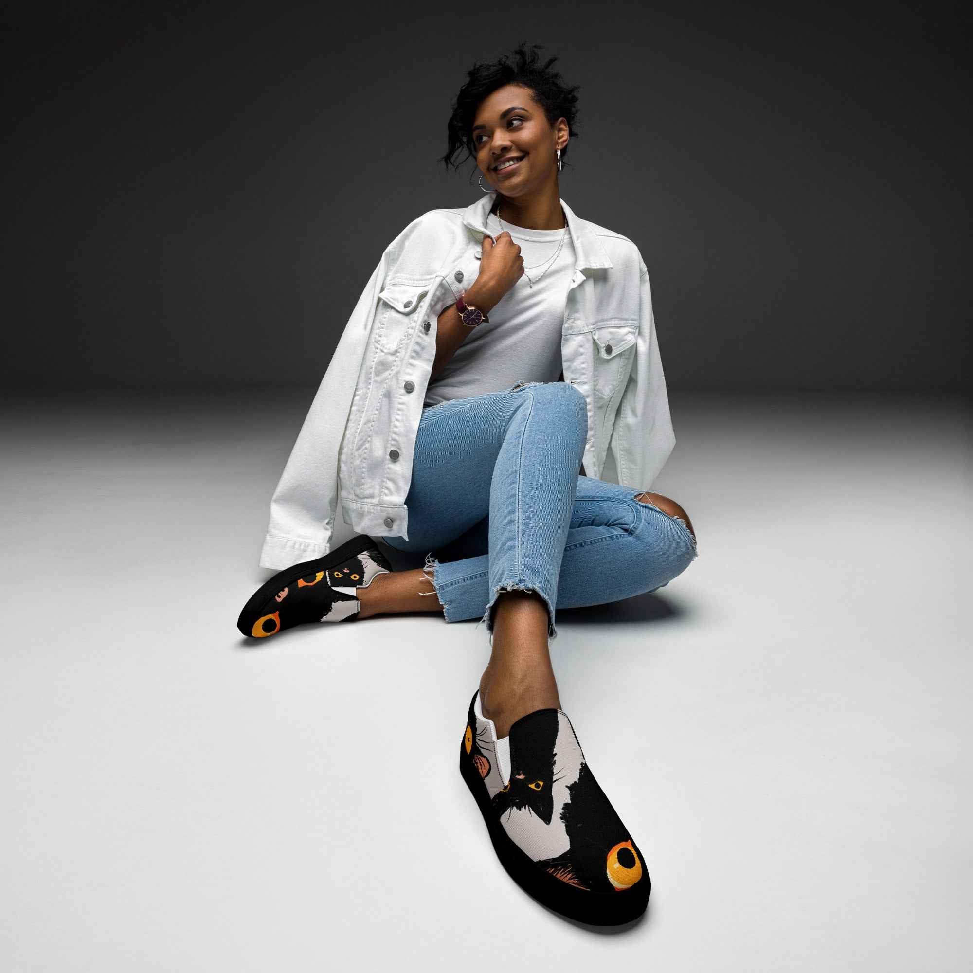 Cats - Women’s slip-on canvas shoes