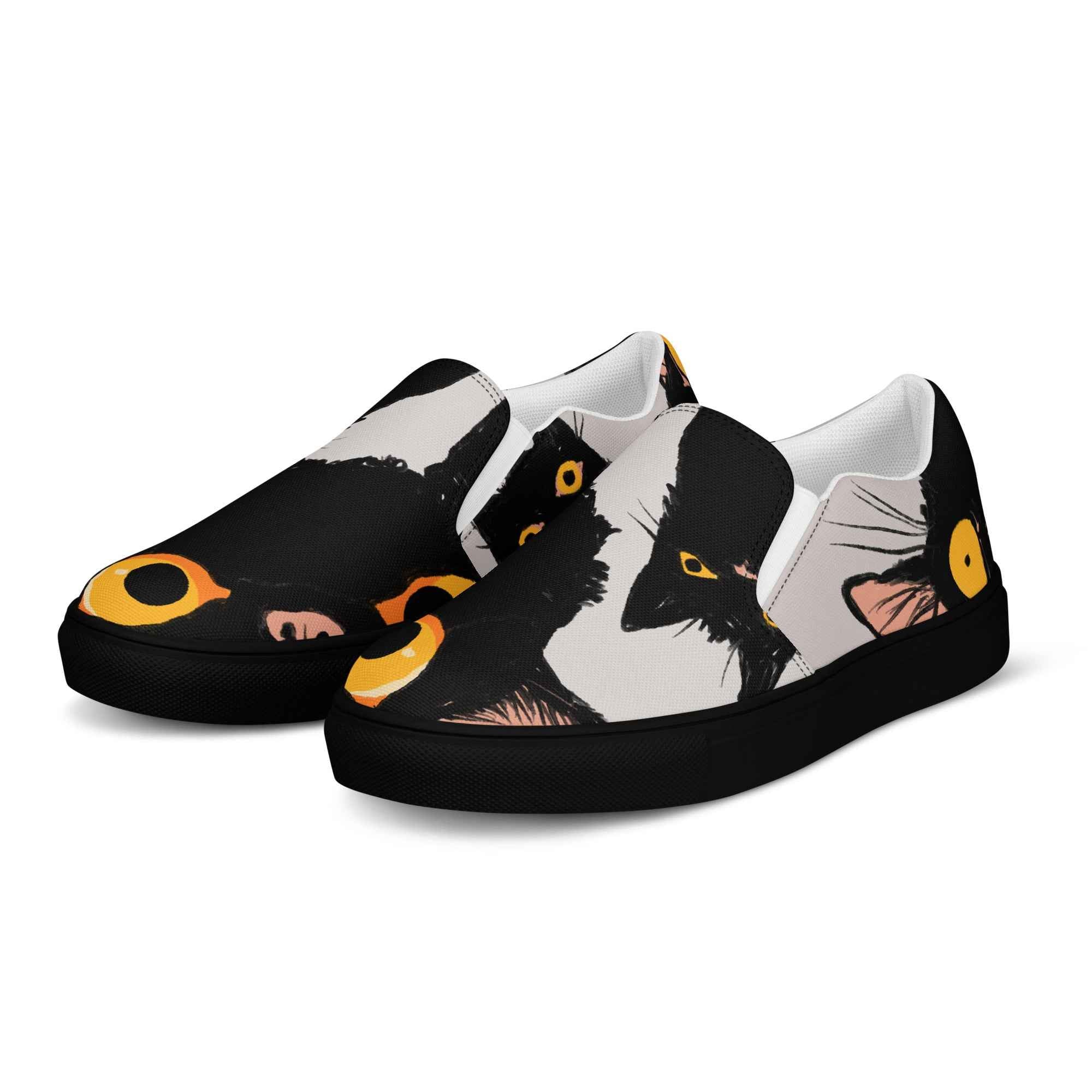 Cats - Women’s slip-on canvas shoes