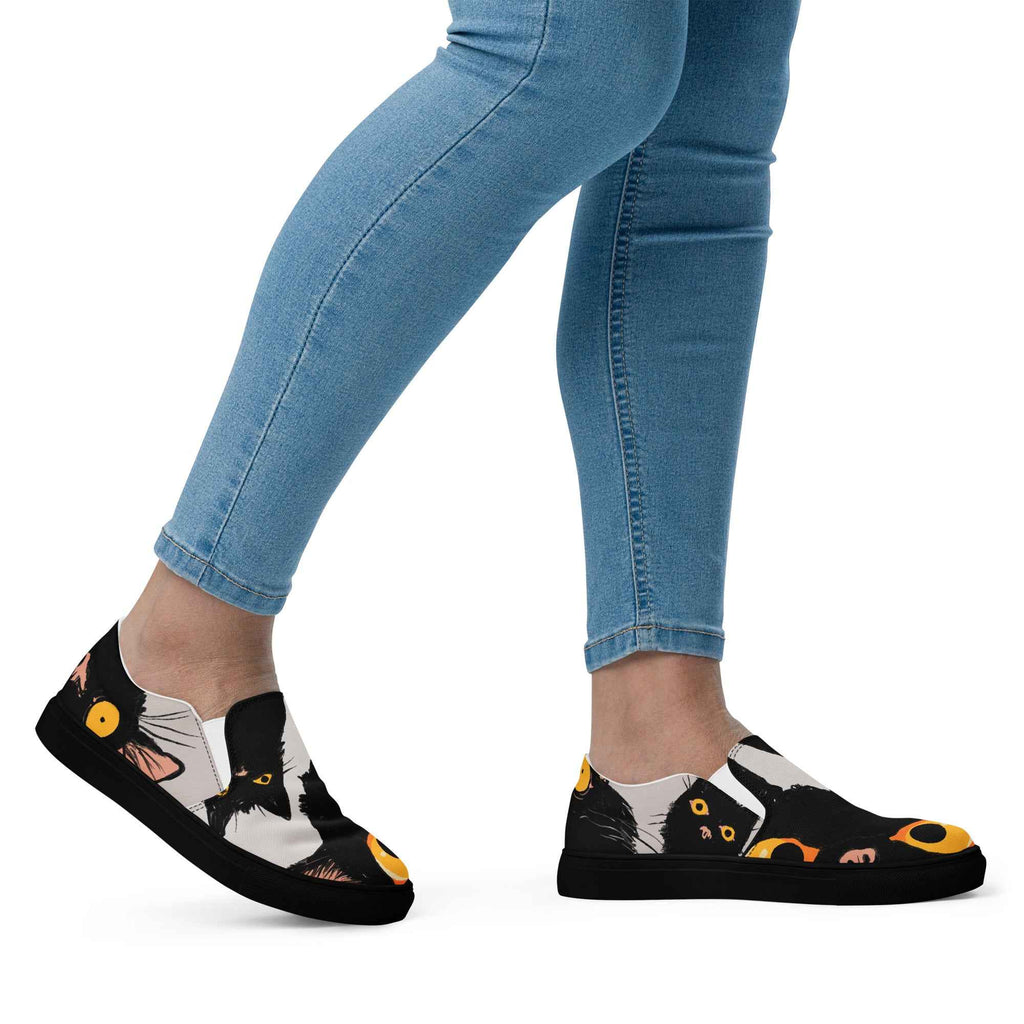 Cats - Women’s slip-on canvas shoes
