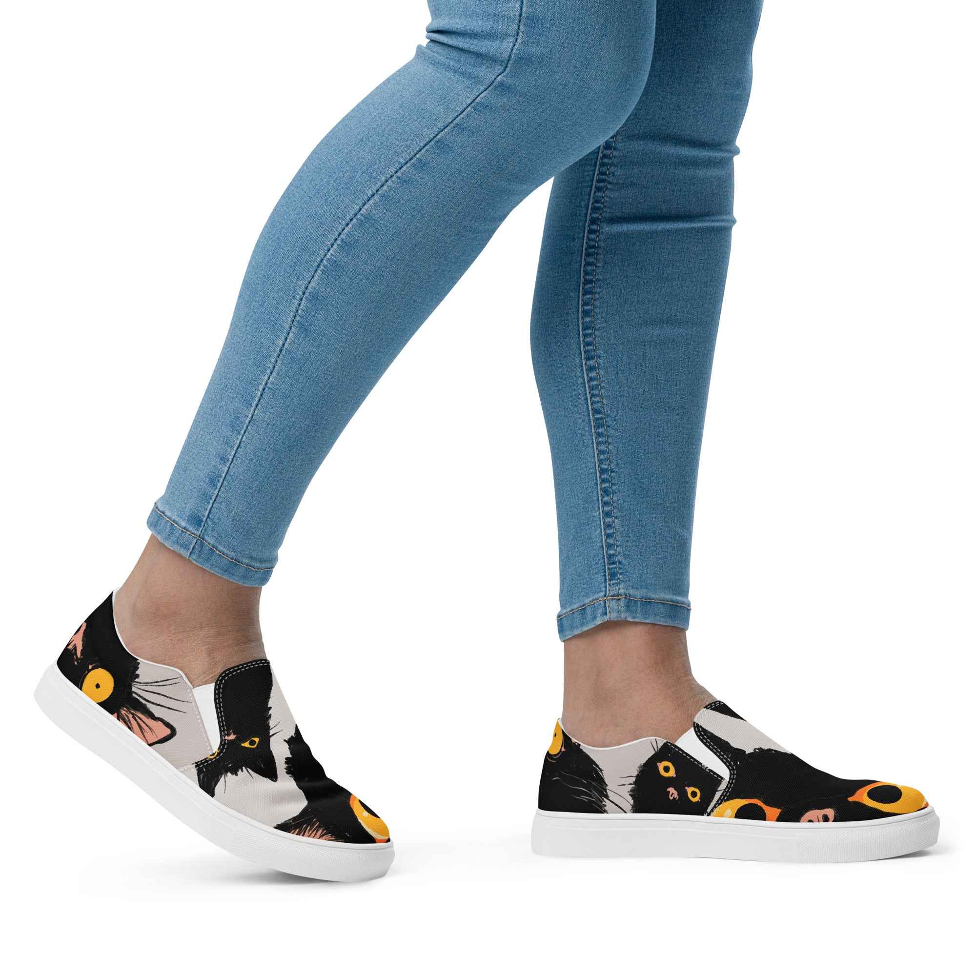 Cats - Women’s slip-on canvas shoes